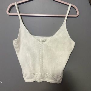 Knitted Cropped Tank Top